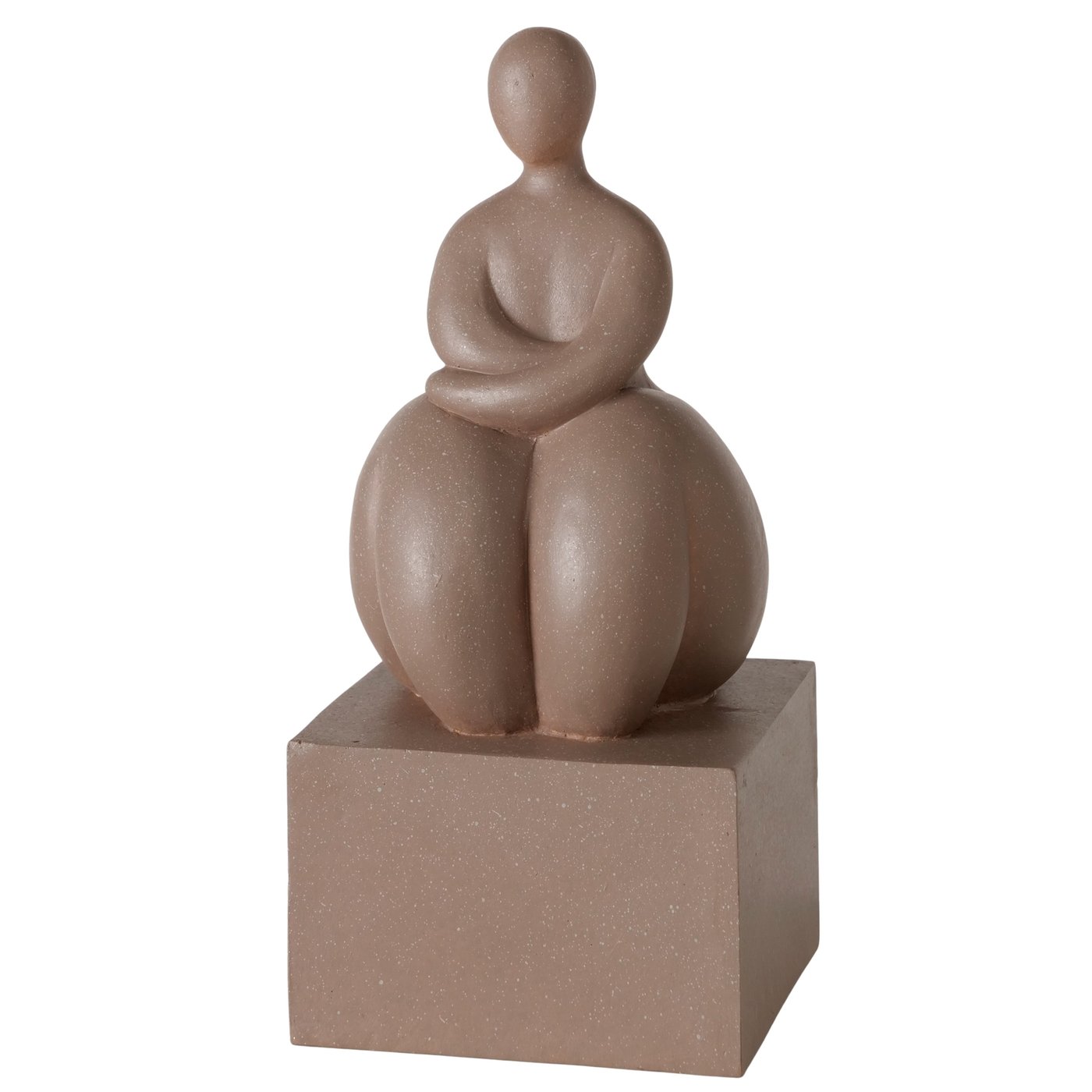 Sculptuur Jolante, vrouw, H 22,00 cm, zandsteen, polyresin, mat