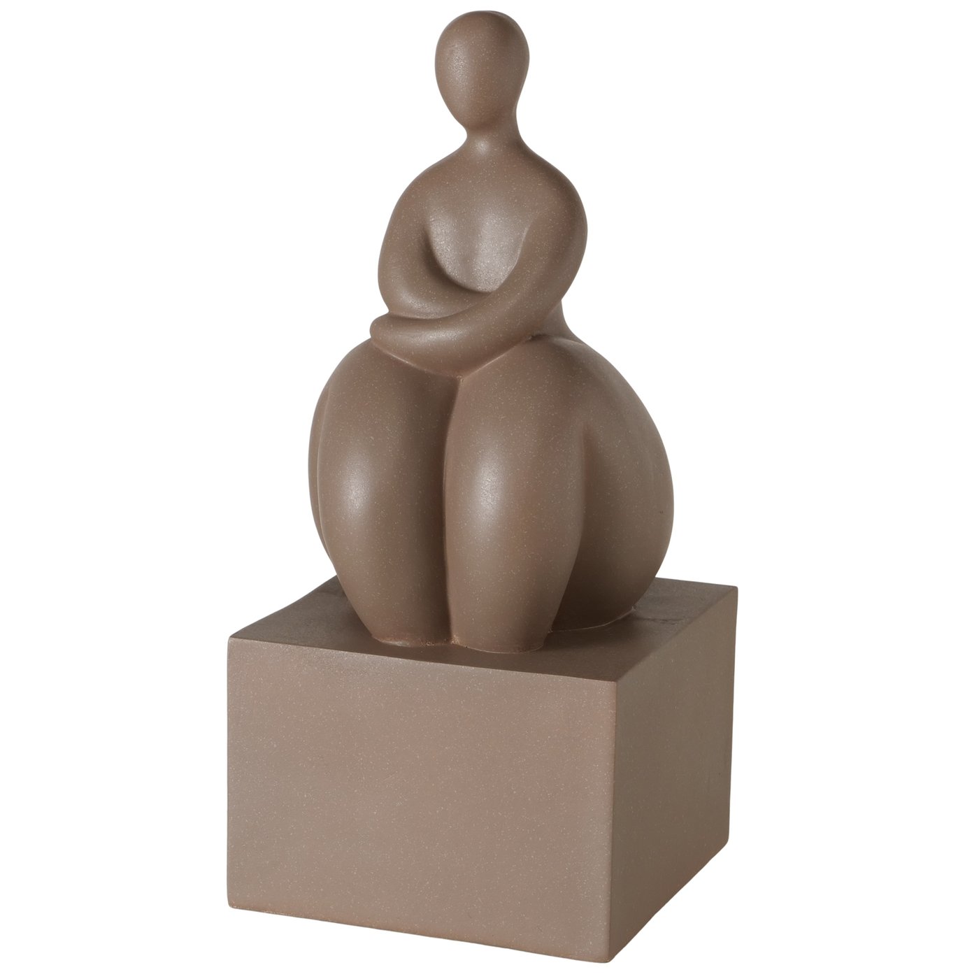 Sculptuur Jolante, vrouw, H 35,00 cm, zandsteen, polyresin, mat