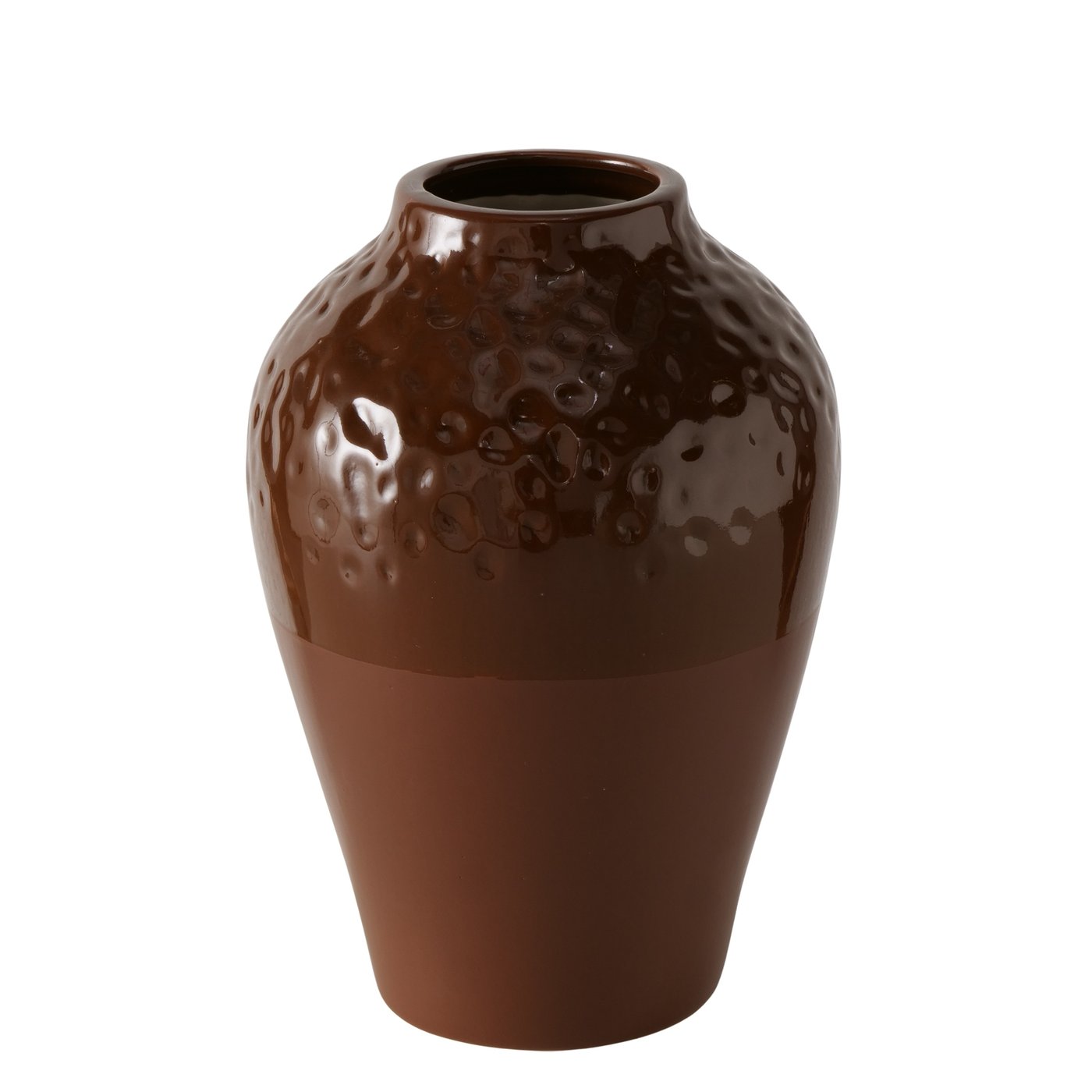 Vaas Castano, H 25,00 cm, aardewerk, mat, glanzend, effen