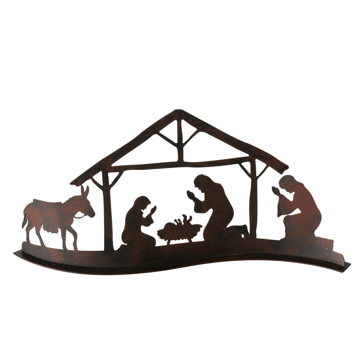 Decoratief object Greppia, rechthoek, met standaard, H 13,50 cm, ijzer