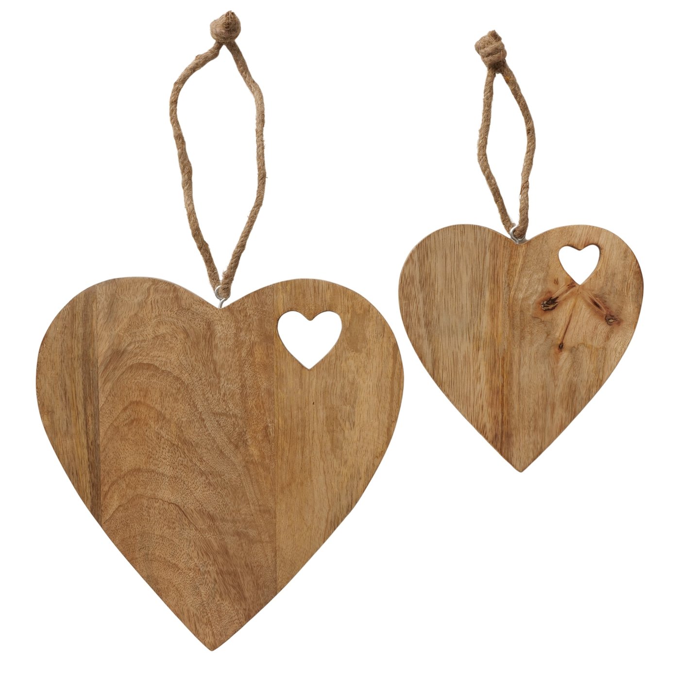 Decoratieve hanger Lurea, hart, L 20,00 cm, H 20,00 cm, met ophanglus